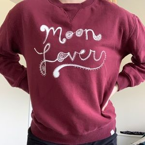 Burgandy Moon Lover pullover